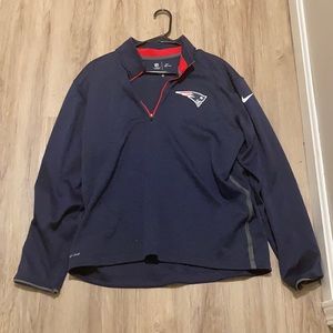 New England Patriots Nike Dri-Fit Zip Up Pull Over